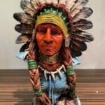 مجسمه سرخ پوست