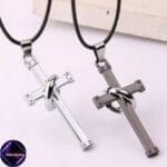 گردبند صلیب تک حلقه - Image 3