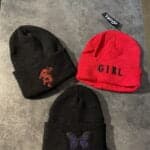 کلاه بافت طرح دار