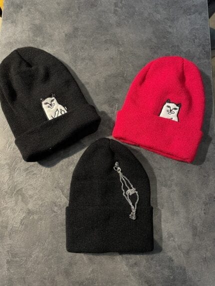 کلاه بافت طرح دار