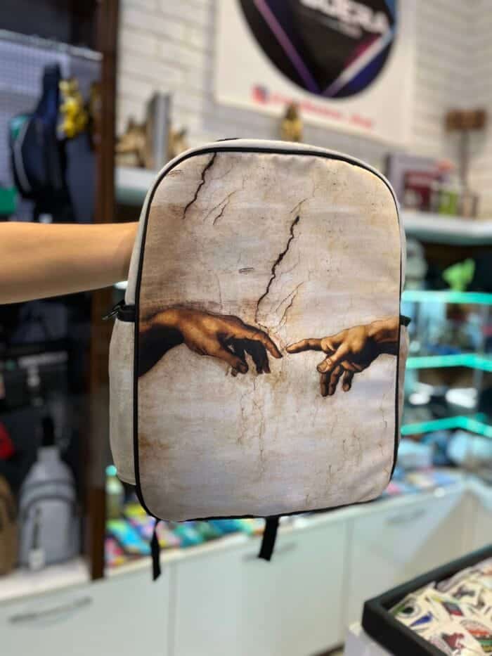 کیف کوله پشتی مخملی - Image 1