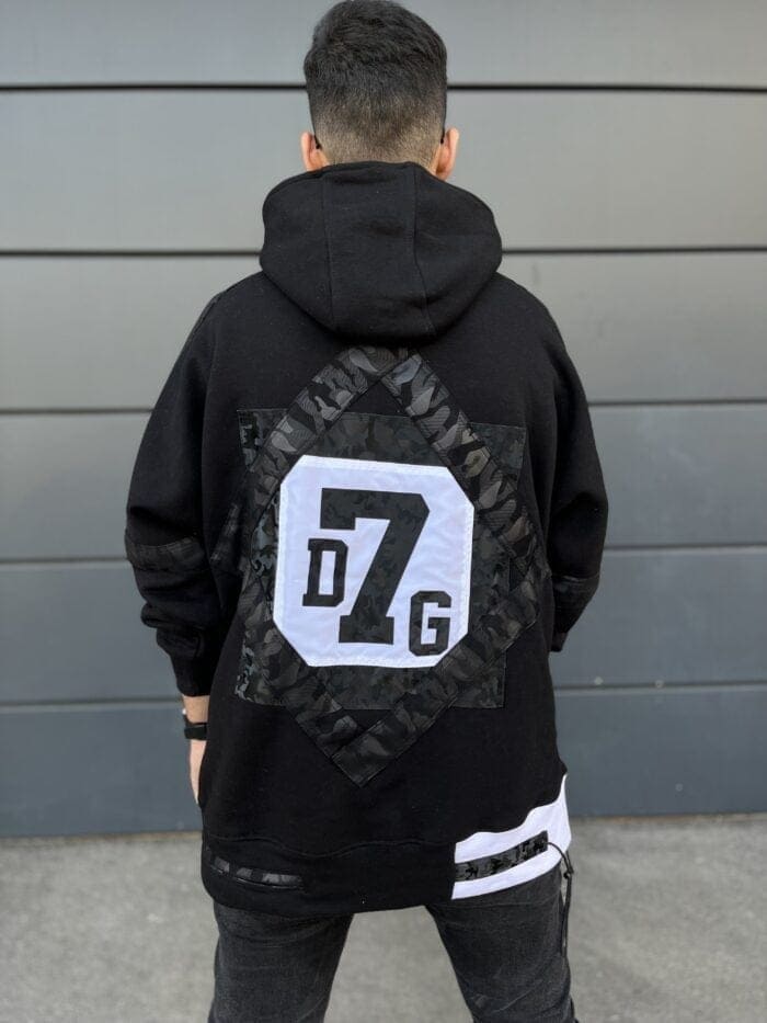 هودی سفید مشکی - Image 2